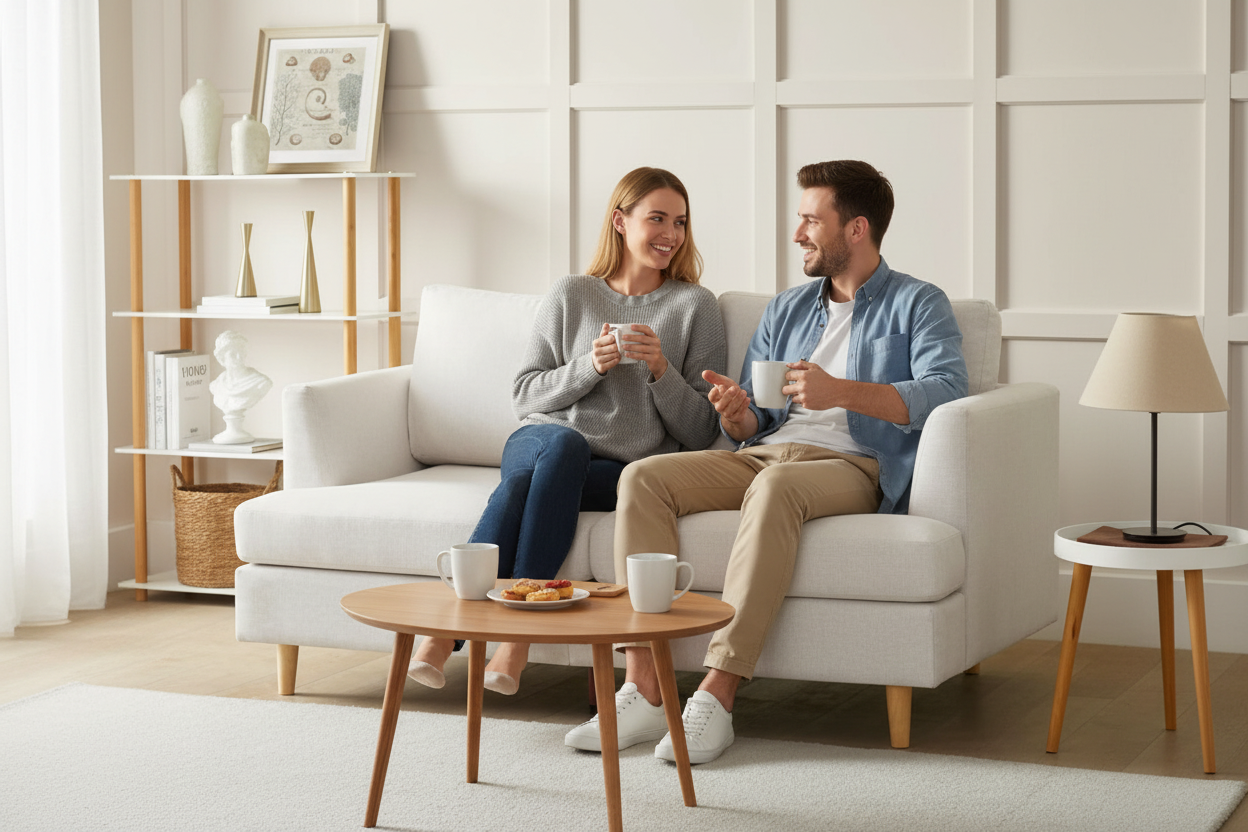 People Enjoying Coffee