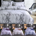 Marble Pattern Bedding Sets Polyester Bedding Cover Set