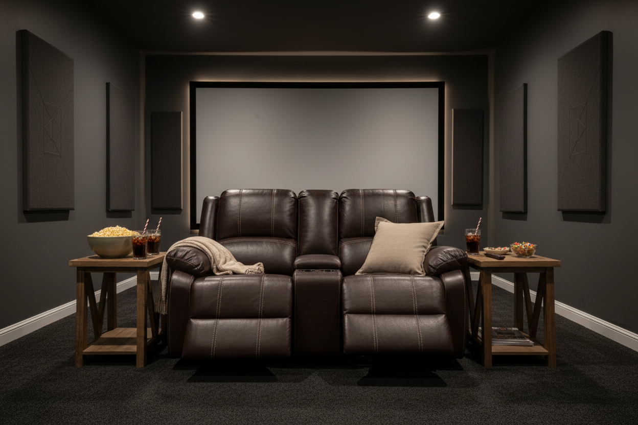 Recliner Loveseat - Movie Room