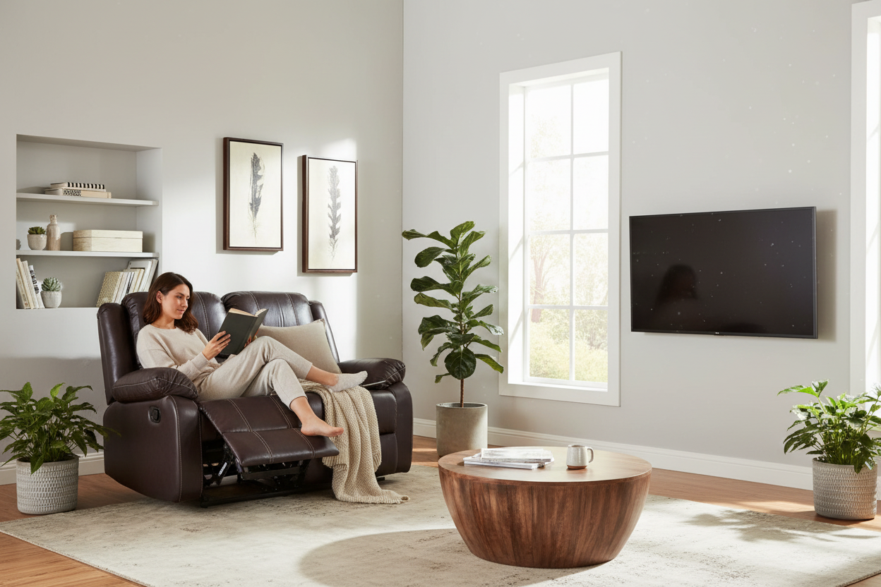 Recliner Loveseat - Reading Comfort