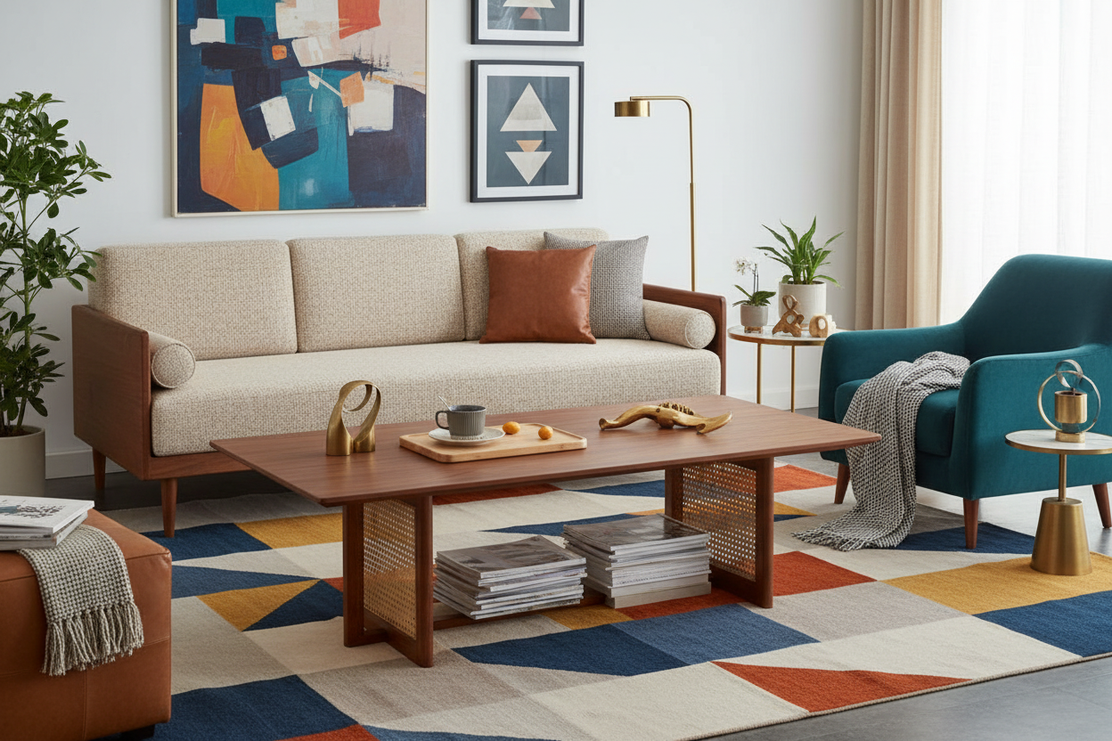 Refined vintage-inspired room