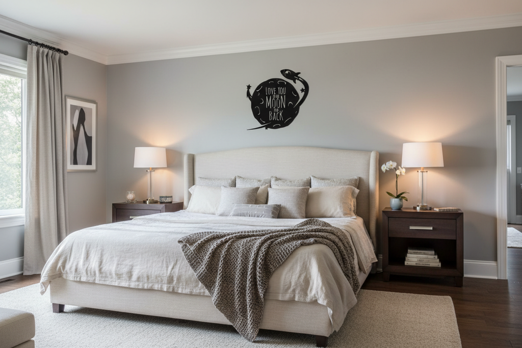 Romantic bedroom setting