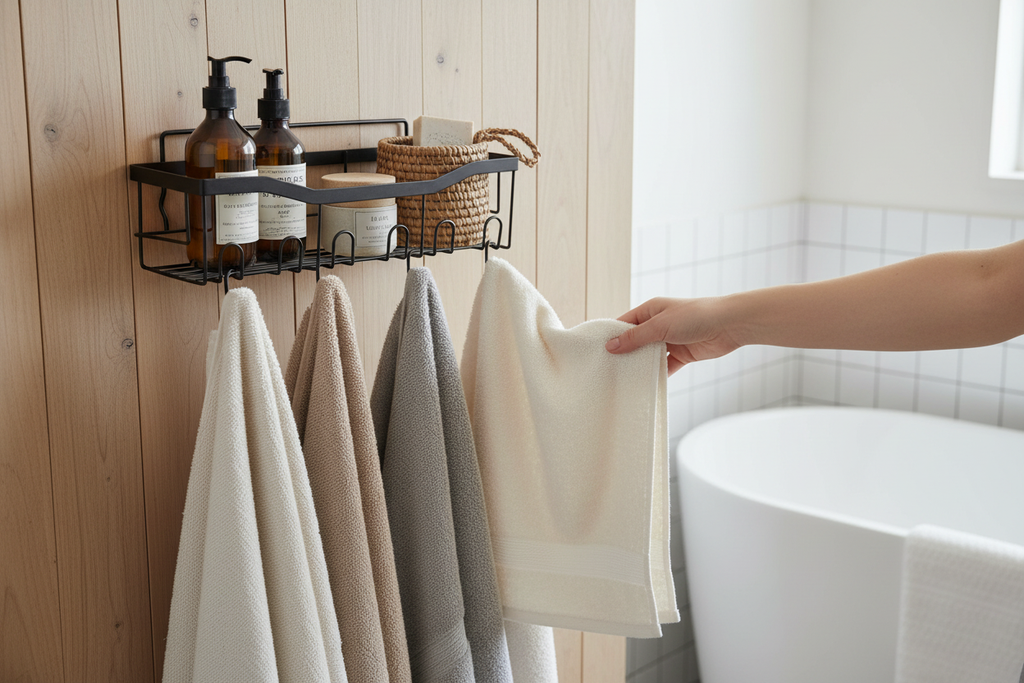 Scandinavian minimalist bathroom