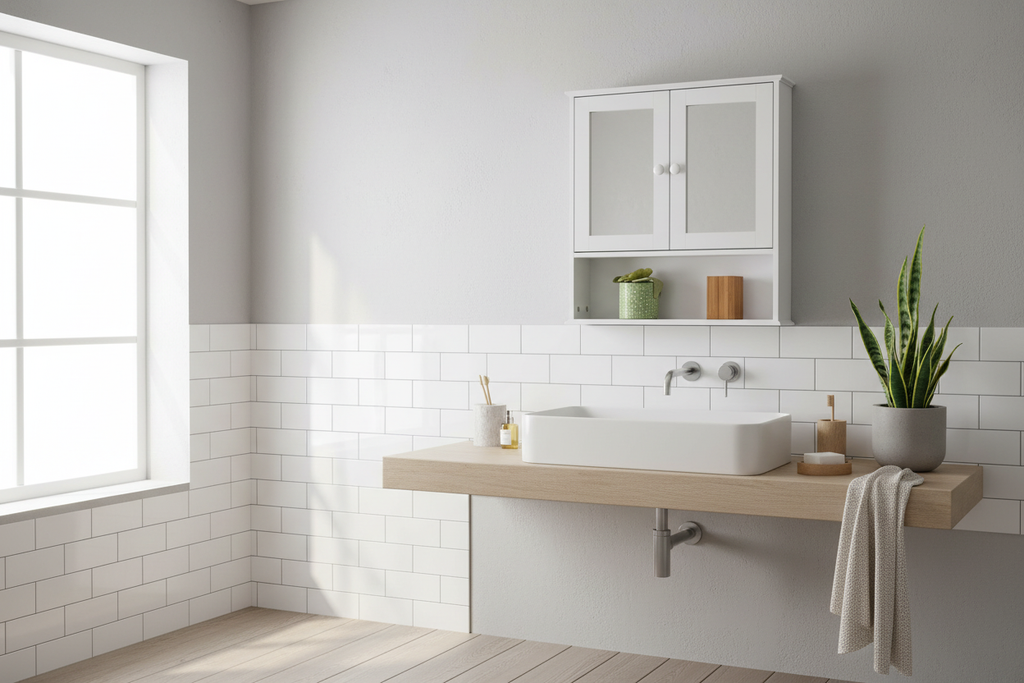 Scandinavian-style bathroom