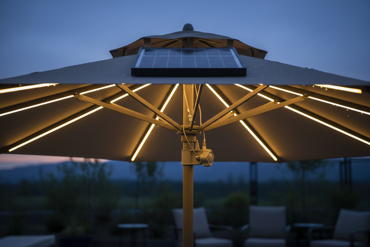 Solar Panel and LED Lights