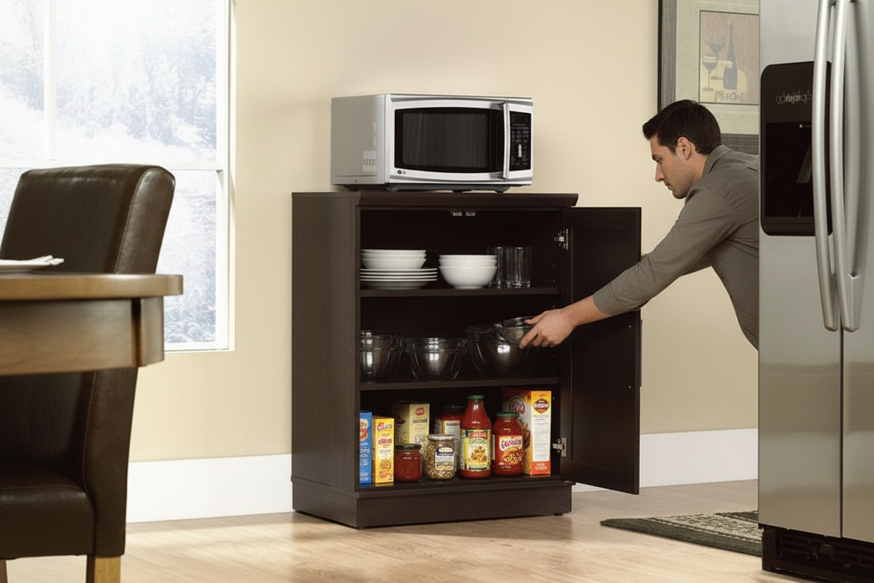 Storage Cabinet - Open Shelves