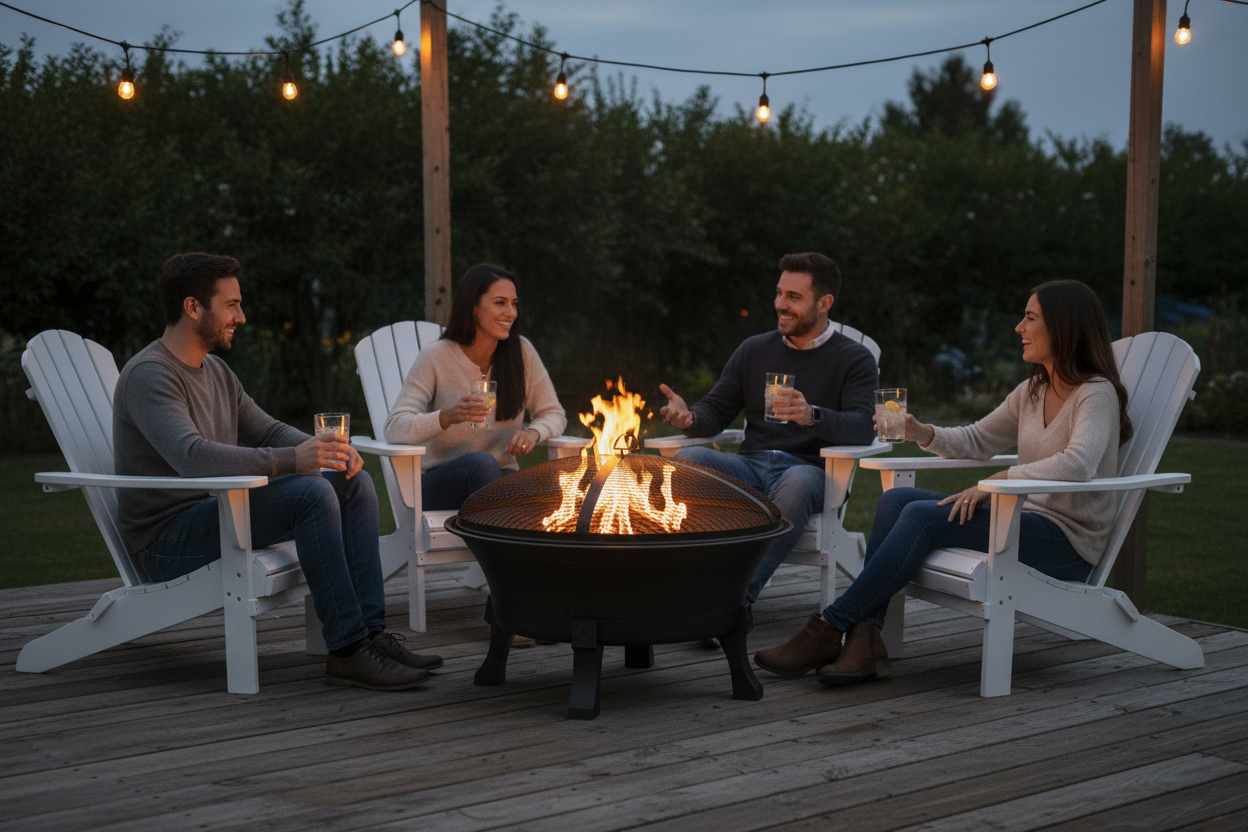 Three-Quarter Front View - Patio Gathering