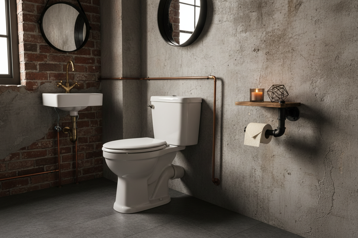 Toilet Paper Holder - Industrial Aesthetic