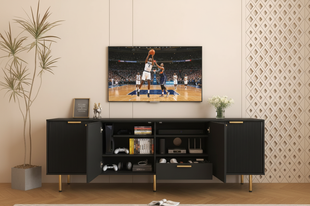TV Cabinet - Open Storage Display