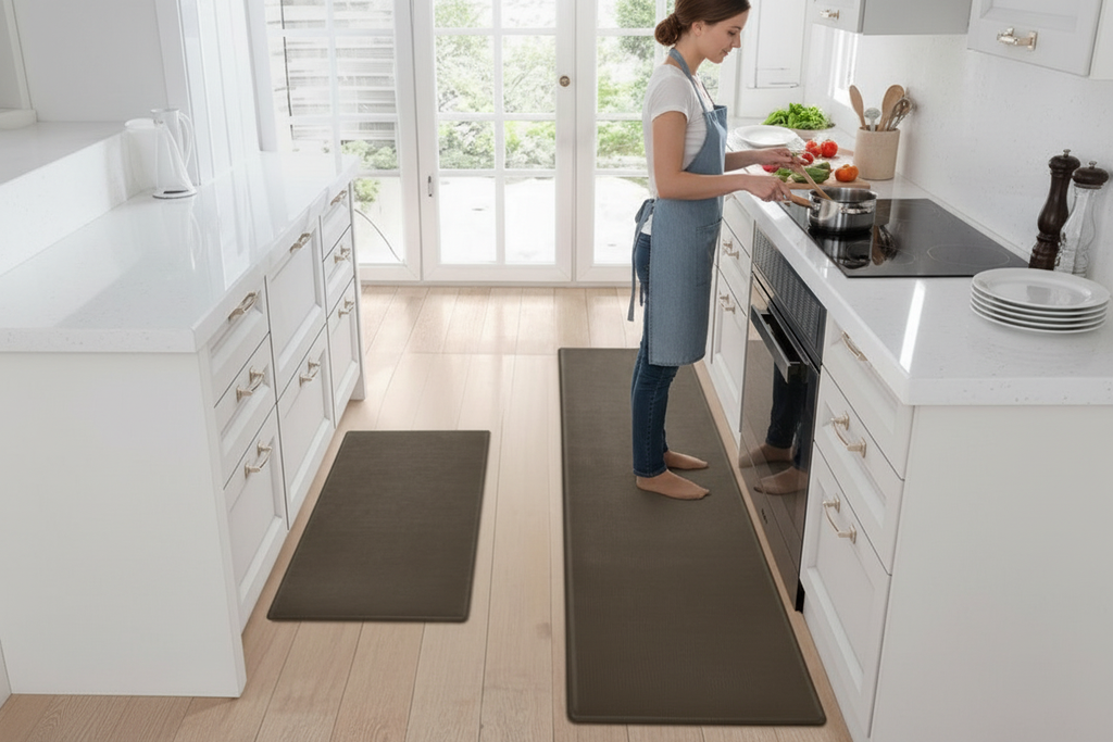 Wide angle kitchen in use